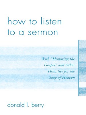 cover image of How to Listen to a Sermon